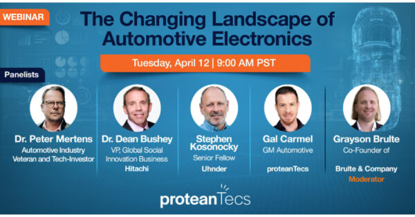 proteanTecs to Host Leading Industry Experts for Panel Discussion on the Changing Landscape of Automotive Electronics