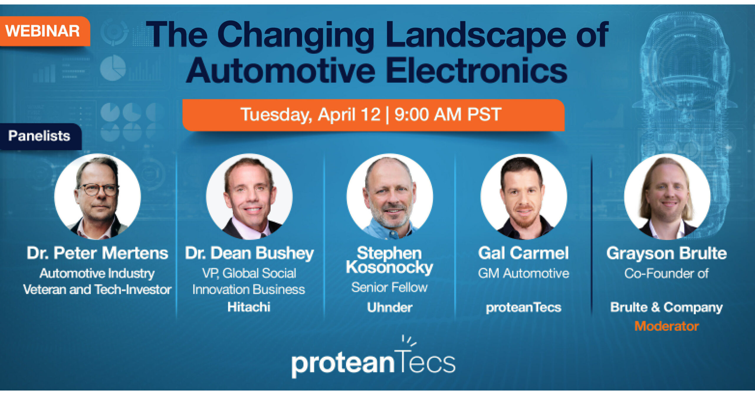 proteanTecs to Host Leading Industry Experts for Panel Discussion on the Changing Landscape of Automotive Electronics