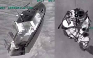 Watch: man rescued from sinking ship in long island sound