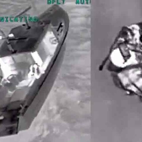 Watch: man rescued from sinking ship in long island sound - photo licensed by shore news network.