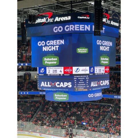 Suburban propane sponsors washington capitals go green night on april 6th - photo licensed by shore news network.