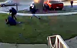 Caught on camera: elderly woman beaten and robbed by multiple assailants