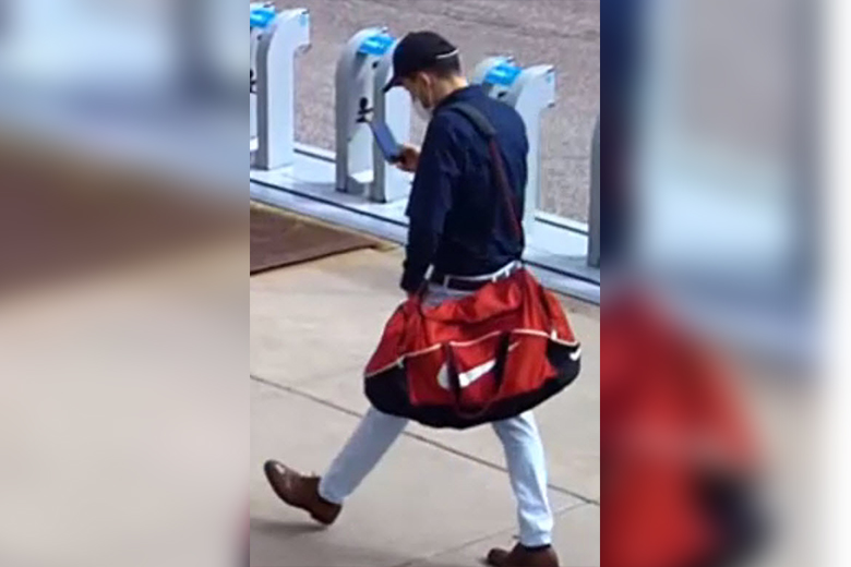 Suspect Used Victim's Duffle Bag to Steal $10,000 from Apartment