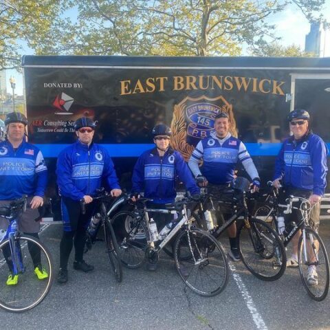 East brunswick police officers embark on four day bike ride to d. C. To honor the fallen - photo licensed by shore news network.