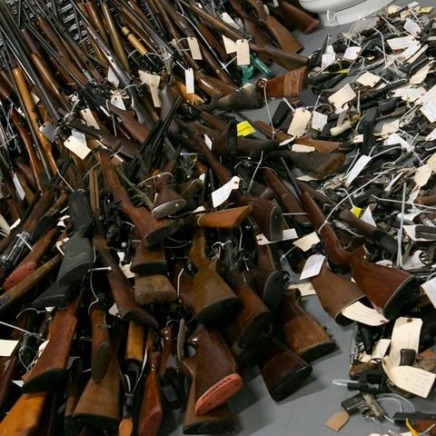 674 guns collected during morris county gun buyback - photo licensed by shore news network.