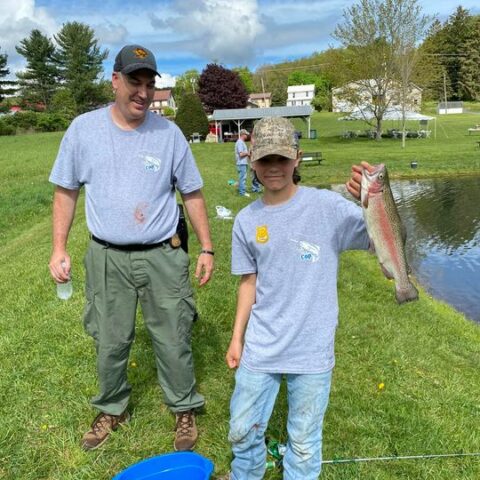 Garrett county cops host first annual fishing event for kids - photo licensed by shore news network.