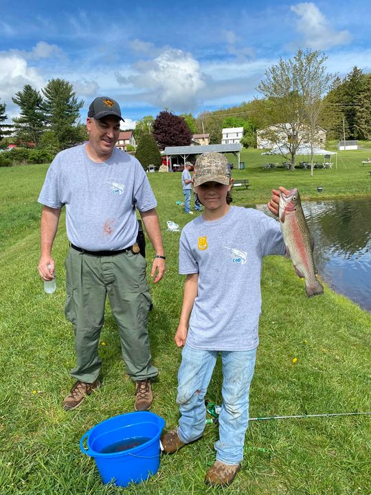 Garrett County Cops Host First Annual Fishing Event for Kids