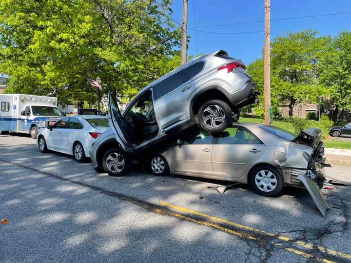 How did that happen? Police investigating crash, luckily there were no injuries