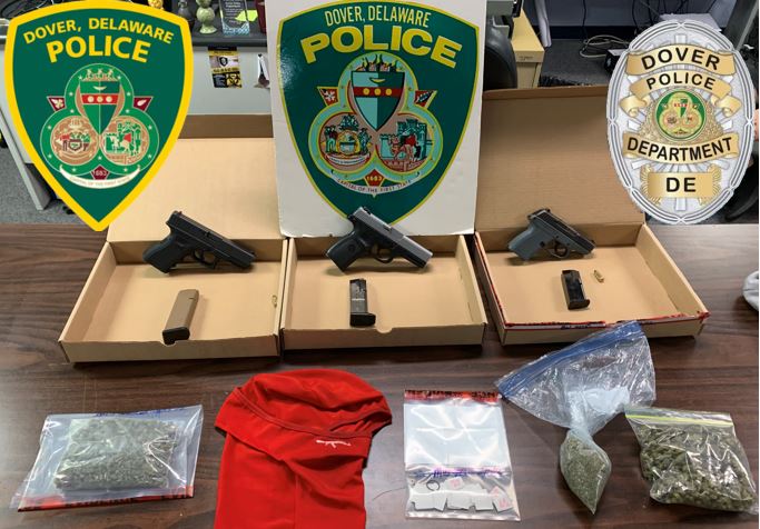 Three Teens Arrested on Firearms Charges in Dover
