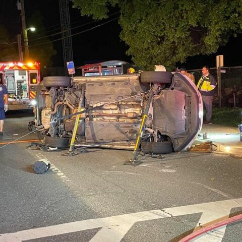 Route 355 closed tuesday night for crash - photo licensed by shore news network.
