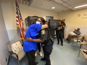 Newark grandma thanks newark police officers for helping high school grand daughter to the right path