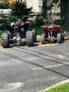 Father, son have atvs confiscated after driving on public road