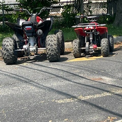 Father, son have atvs confiscated after driving on public road - photo licensed by shore news network.