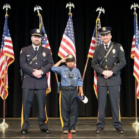 Over 30 shore police departments join together to support boy with cancer, honorary office 500 times over - photo licensed by shore news network.