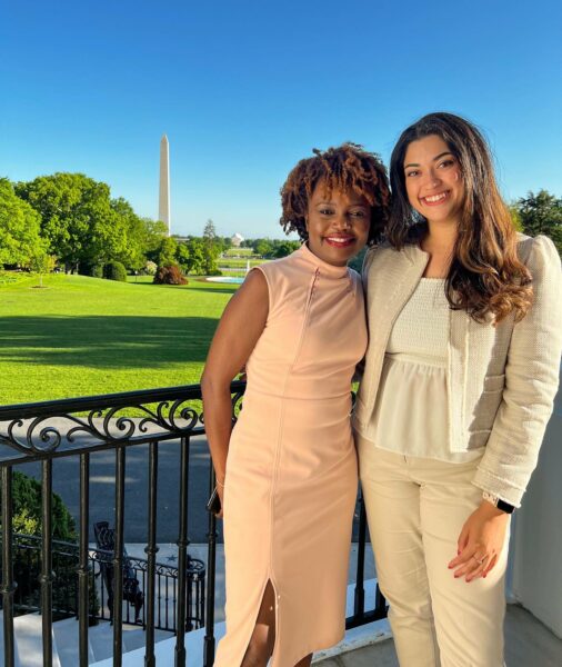 New Biden Press Secretary Sports Ivanka Trump Brand Dress on First Day of Job at White House New Biden Press Secretary Sports Ivanka Trump Brand Dress on First Day of Job at White House
