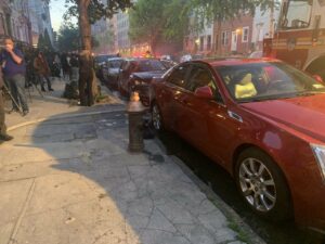 Car parked in front of hydrant delays nyc firefighters during 3-alarm fire