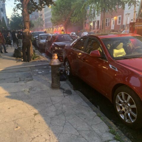 Car parked in front of hydrant delays nyc firefighters during 3-alarm fire - photo licensed by shore news network.
