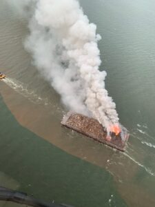 Delaware nrec monitoring after garbage barge fire in delaware bay Delaware nrec monitoring after garbage barge fire in delaware bay