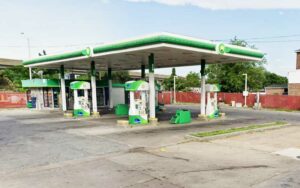 Three shot at baltimore gas station