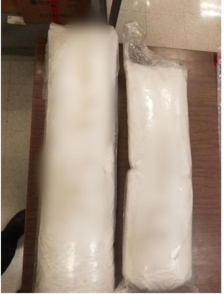Calexico CBP Officers Seize More Than Half a Million Dollars of Narcotics CBP officers searched the vehicle and found 35 packages of methamphetamine concealed in the floor, firewall and rear quarter panel, weighing a total of 262.09 pounds.