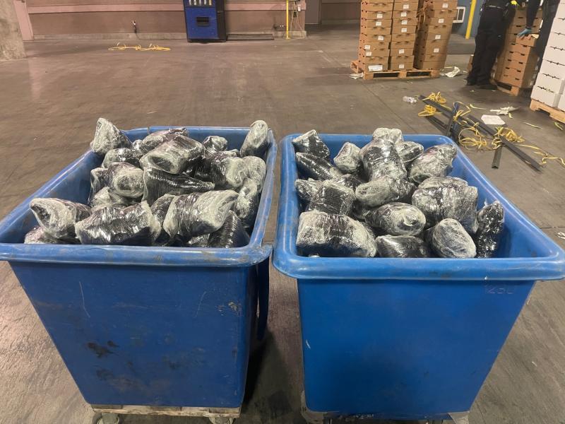CBP Officers “Squash” Attempt to Smuggle 550+ Pounds of Narcotics in Produce Shipment The total amount of narcotics that was extracted from the boxes of squash was 552.65 pounds of methamphetamine, with an estimated street value of about $1.2 million and 2.78 pounds of cocaine, worth approximately an additional $39,000.