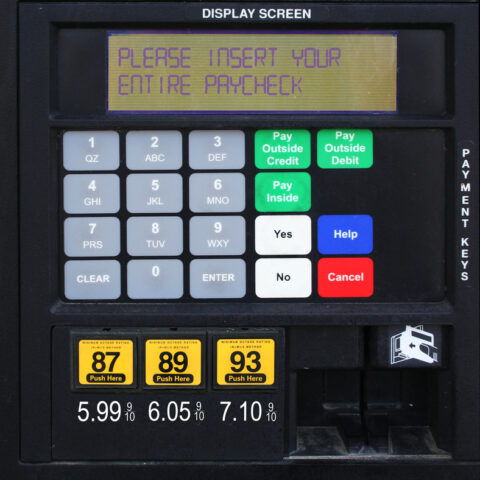 Gas prices nearing $5 per gallon in new jersey - photo licensed by shore news network.