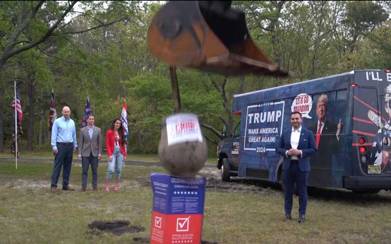 Video Shows Congressional Candidate Destroying Ocean County Vote-by-Mail Drop Box