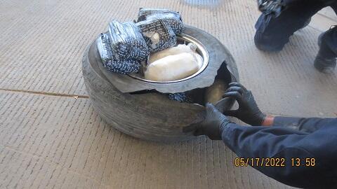 El Paso Area CBP Officers Seize Narcotics Methamphetamine load.