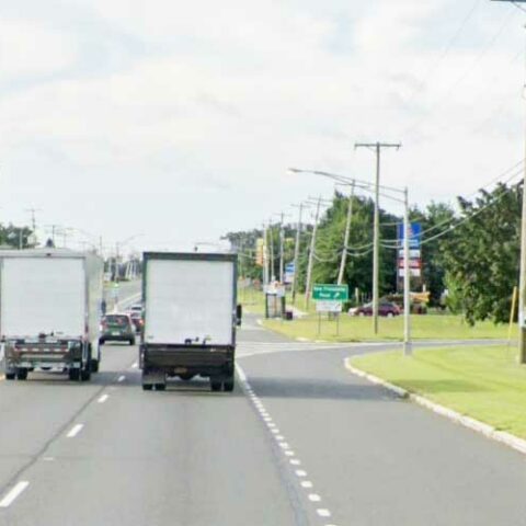 School buses involved in crash that shut down route 9 in howell - photo licensed by shore news network.