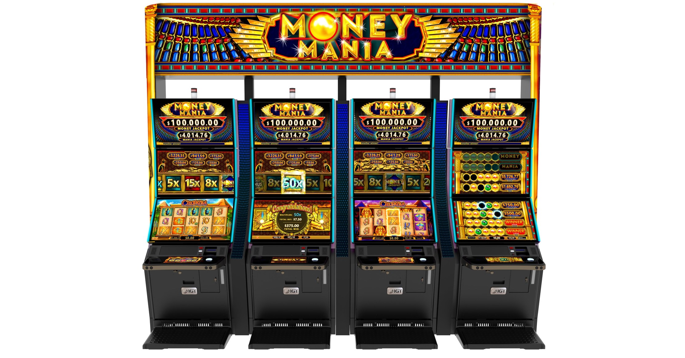IGT Money Mania Wide Area Progressive Driving Jackpot Excitement in Commercial Gaming Jurisdictions