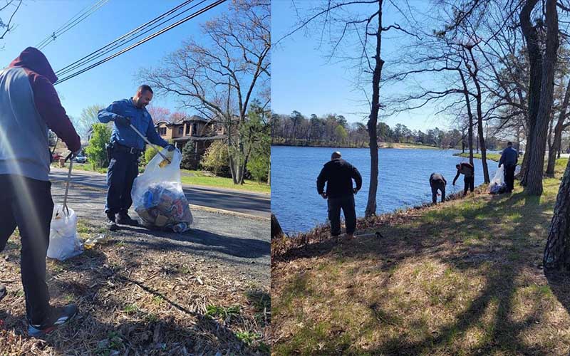 Ocean County Corrections PBA 258 Helps to Clean Up Lake Carasaljo for Summer