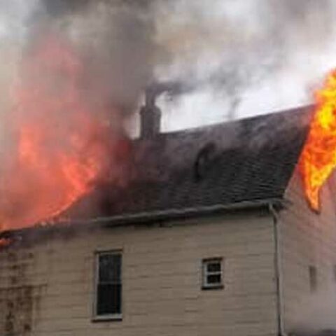 Two firefighters injured in perth amboy house fire - photo licensed by shore news network.