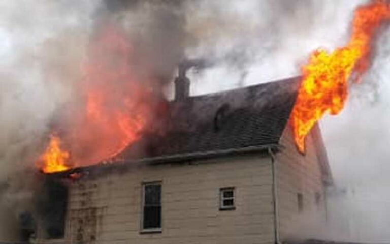 Two firefighters injured in perth amboy house fire - photo licensed by shore news network.