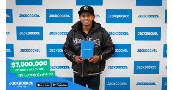 NY Man Wins $7,000,000 With Cash4Life Ticket Ordered on Jackpocket Lottery App
