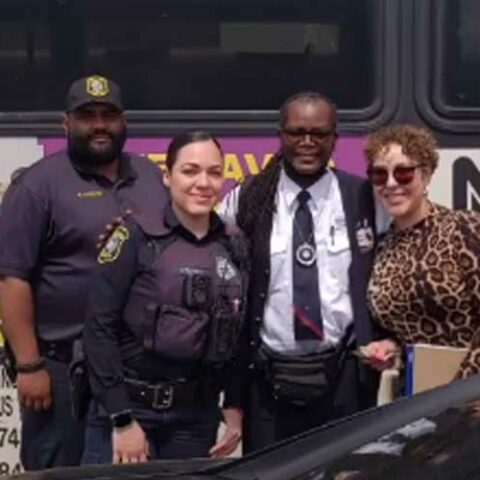 Newark police support over 100 displaced by five alarm fire in orange - photo licensed by shore news network.