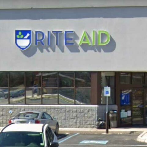 Car crashes into berkeley township rite-aid - photo licensed by shore news network.