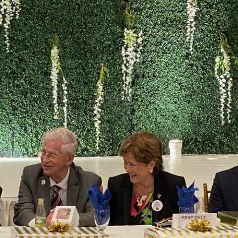 Sue kiley takes break from heated campaign to pal around with democrat frank pallone for muslim holiday - photo licensed by shore news network.