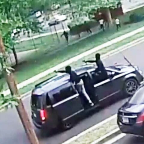 Dog killed, young boy, teen shot in drive-by shooting at district heights basketball court - photo licensed by shore news network.