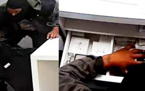 Police seeking suspect involved in multiple phone store burglaries