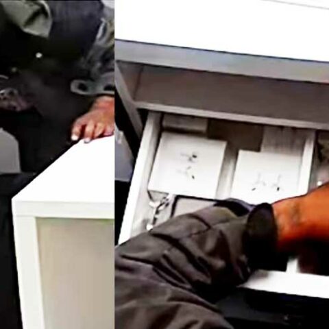 Police seeking suspect involved in multiple phone store burglaries - photo licensed by shore news network.