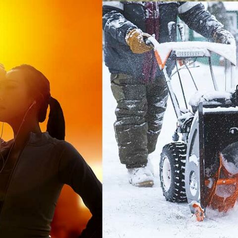 Record breaking heat this weekend on east coast, 6-10 inches of snow in the west - photo licensed by shore news network.