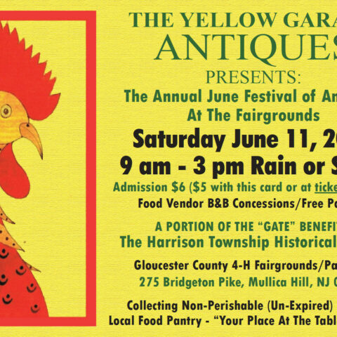 Yellow garage - june festival of antiques - photo licensed by shore news network.