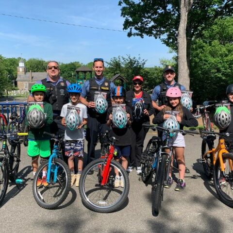 Hackensack meridian donates helmets for bike safety - photo licensed by shore news network.
