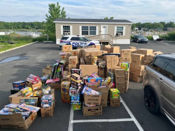 250 Cases of Illegal Fireworks Seized from Smokes R Us