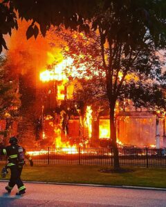 Photo: paramus firefighters battle massive blaze at home saturday morning