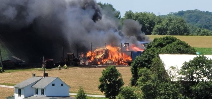 Harford County Barn Completely Destroyed in Massive Blaze, Arson Suspected