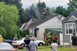 Attic fire displaces residents in gloucester township