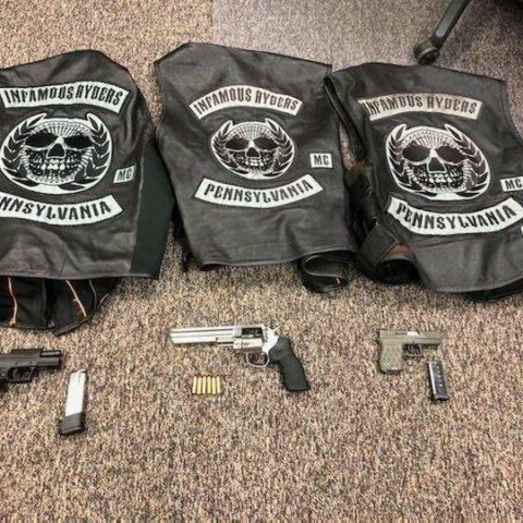 Six bikers arrested on gun charges - photo licensed by shore news network.