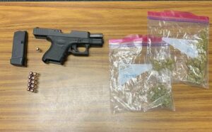 Police seize gun during traffic stop