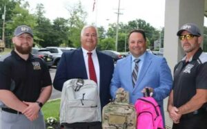 Toms river schools receive donation of bulletproof backpacks